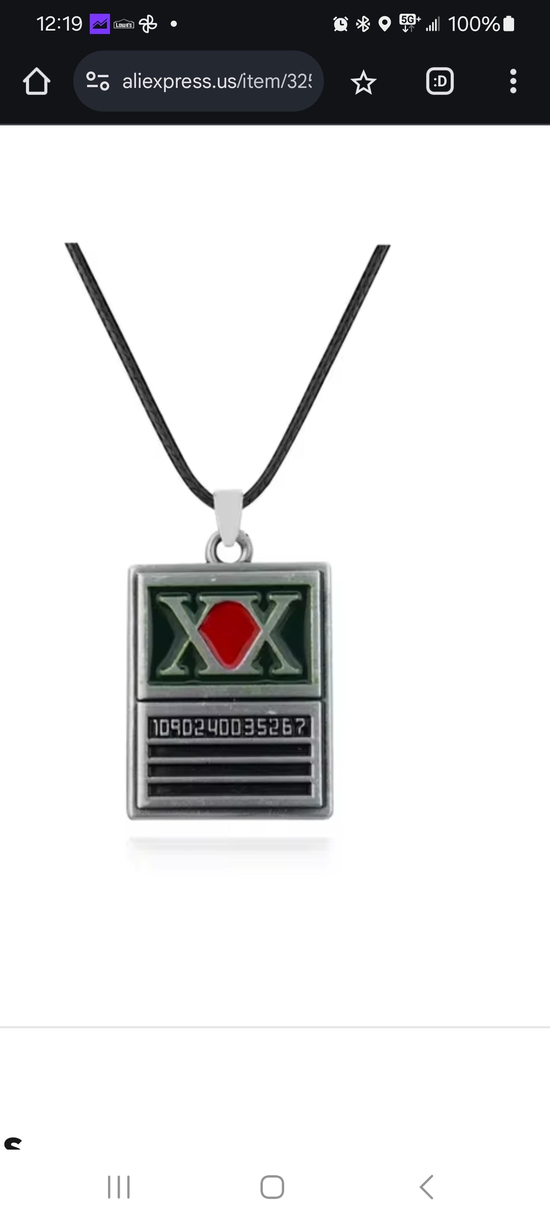 Hunter X Hunter Necklace