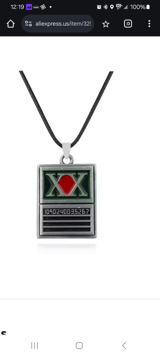 Hunter X Hunter Necklace