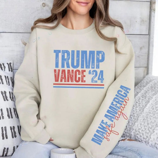 Donald Trump Sweatshirt - 45 47 O-neck Train Hoodie