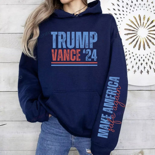 Donald Trump Sweatshirt - 45 47 O-neck Train Hoodie