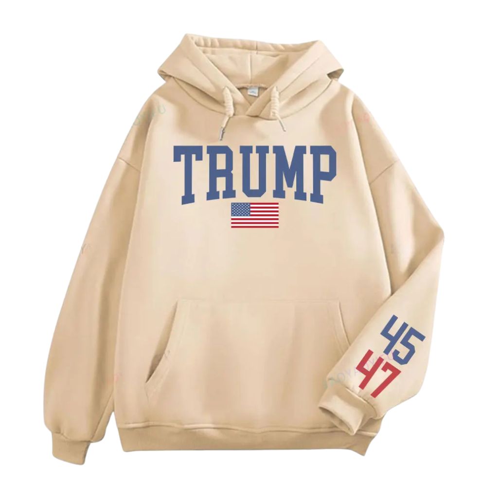 Donald Trump Sweatshirt - 45 47 O-neck Train Hoodie