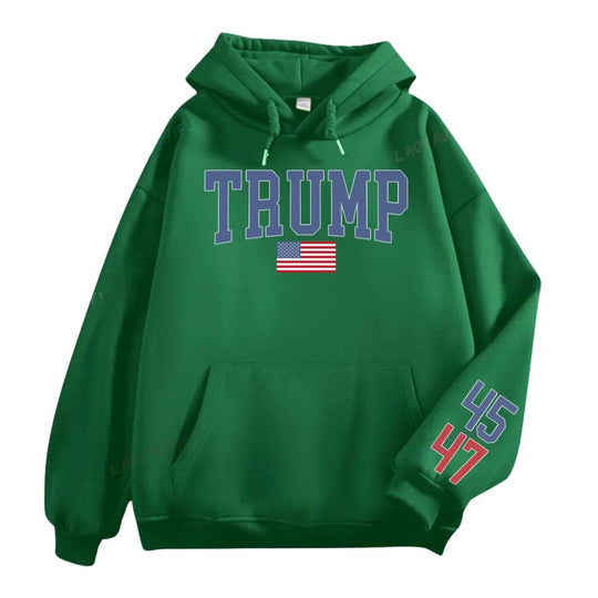 Donald Trump Sweatshirt - 45 47 O-neck Train Hoodie