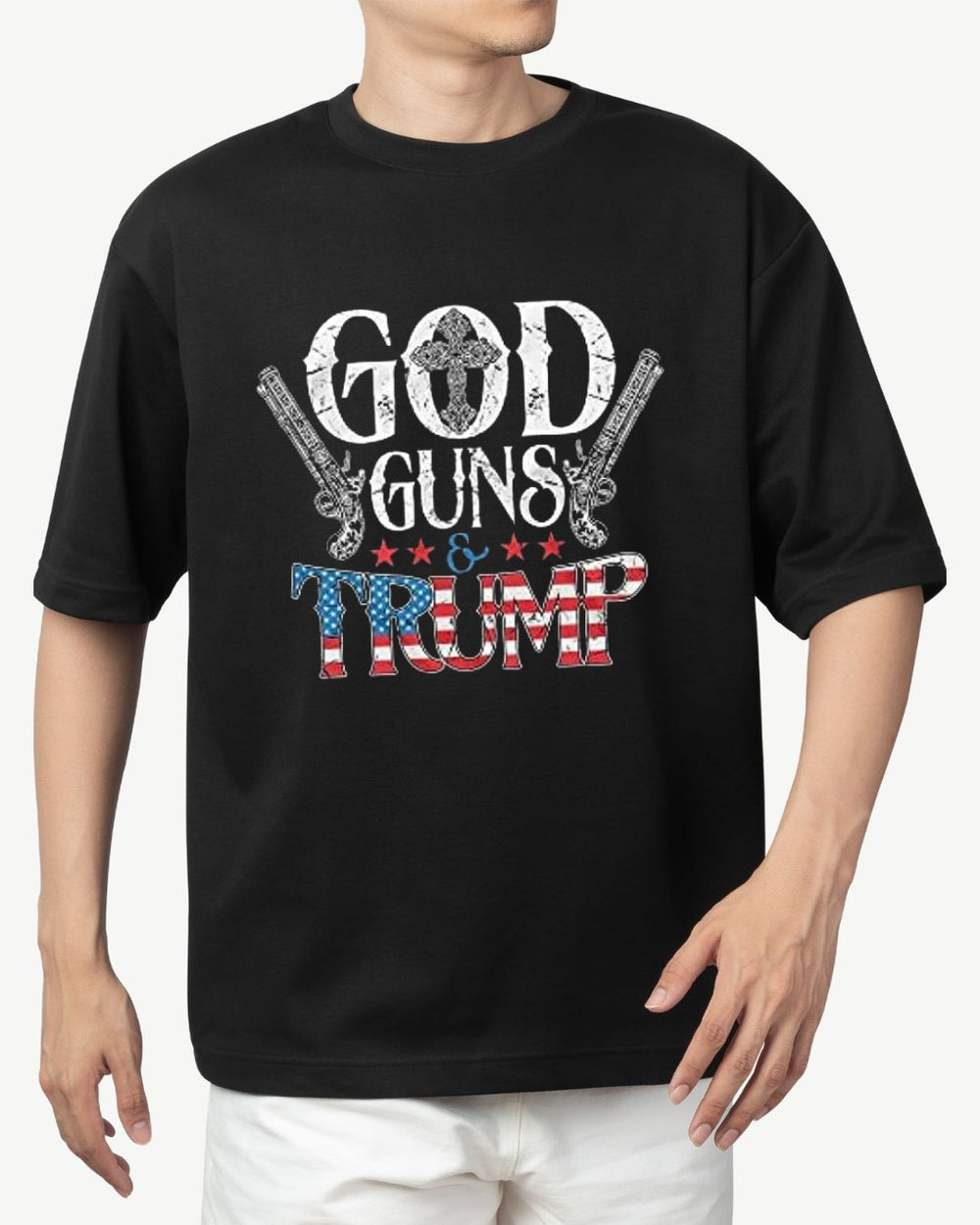 Donald Trump T-shirt - God Guns Trump