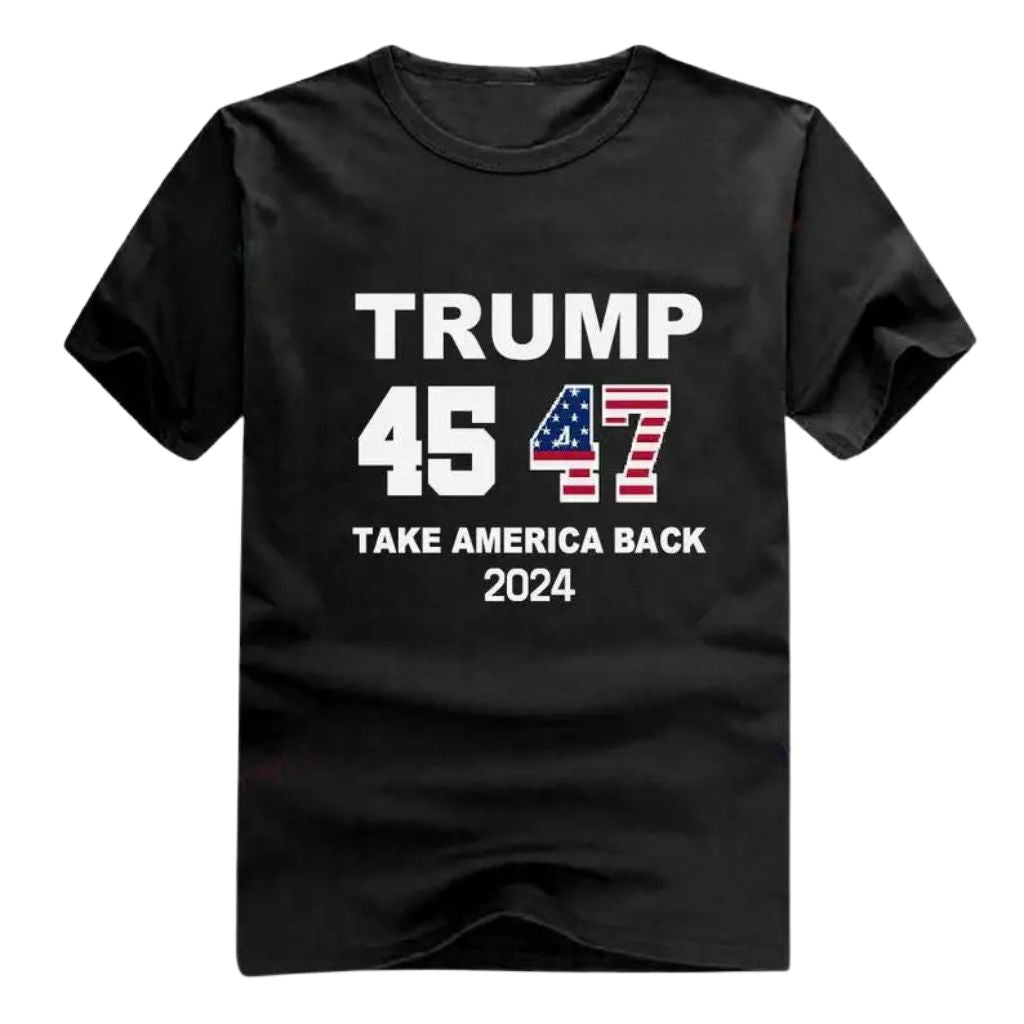 Donald Trump T-shirt - Trump 45 47 Take America Back