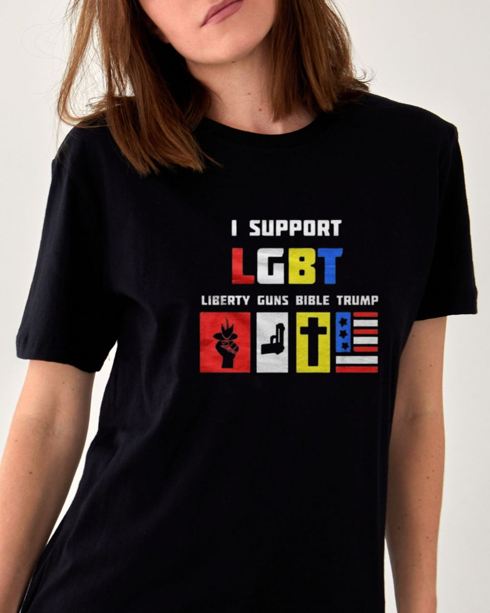 Donald Trump T-shirt -  I support LGBT