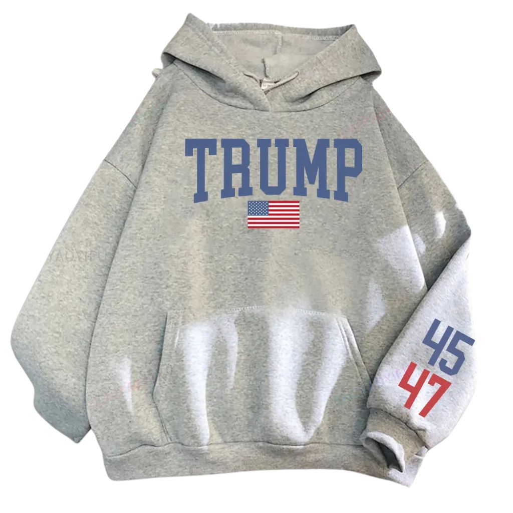 Donald Trump Sweatshirt - 45 47 O-neck Train Hoodie