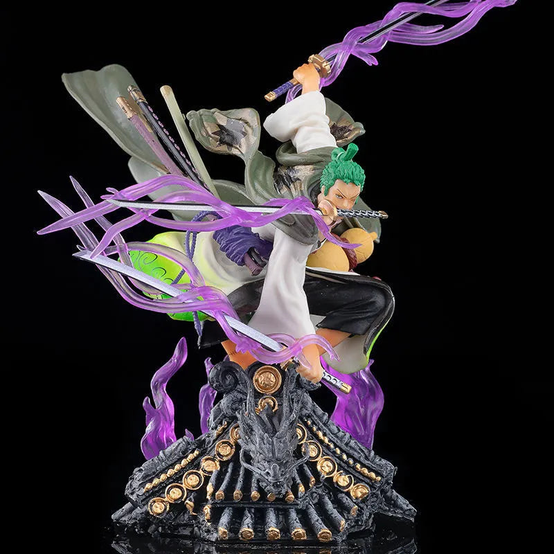 One Piece Wano Arc Zoro Rooftop 7" Anime Figure at TheGroovyGaijin