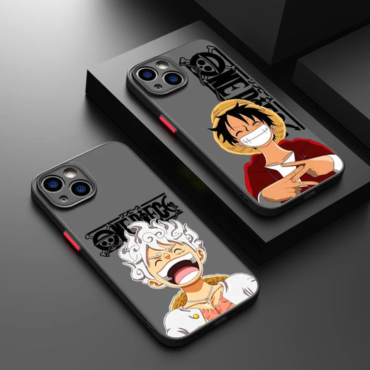 One Piece Luffy Phone Case For iPhone - Frosted Translucent Cover