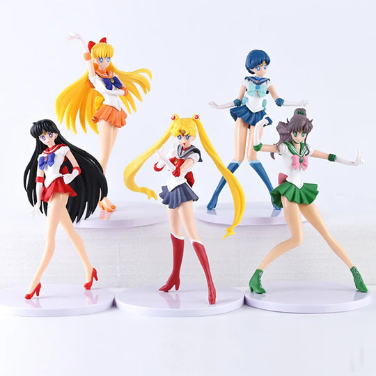 Sailor Moon 5 Figure Set Anime Figures Sailor Sisters