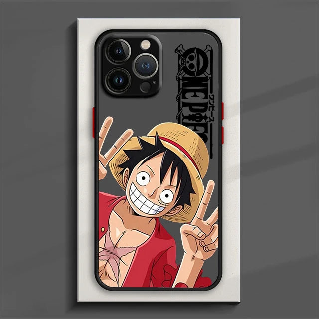 One Piece Luffy Phone Case For iPhone - Frosted Translucent Cover