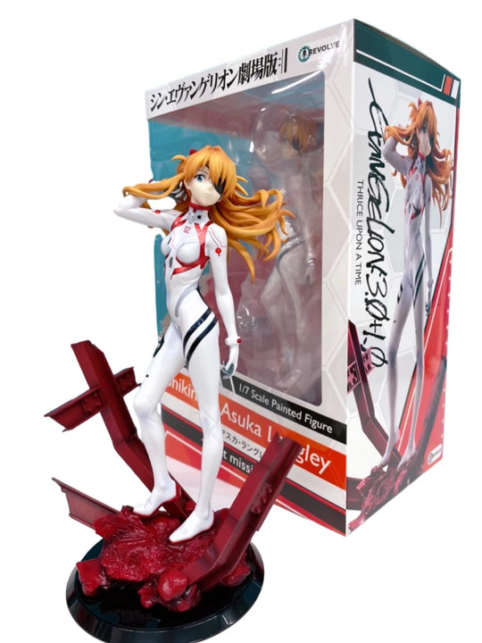 Neon Genesis Evangelion 9.8" Anime Kawaii Asuka & Makinami Figures