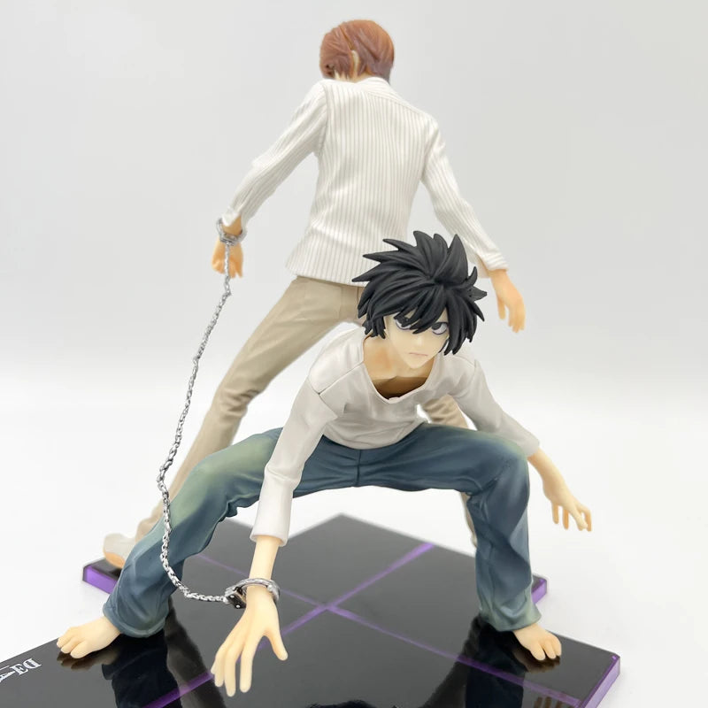 Death Note 8.5" Light Yagami and L handcuffed Anime Figures