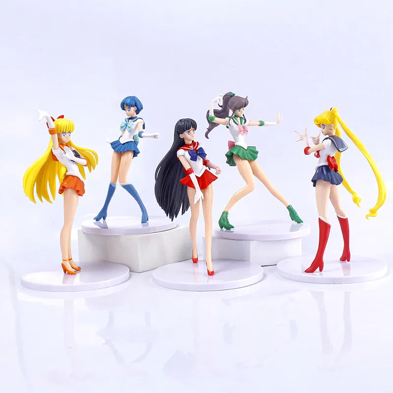 Sailor Moon 5 Figure Set Anime Figures Sailor Sisters