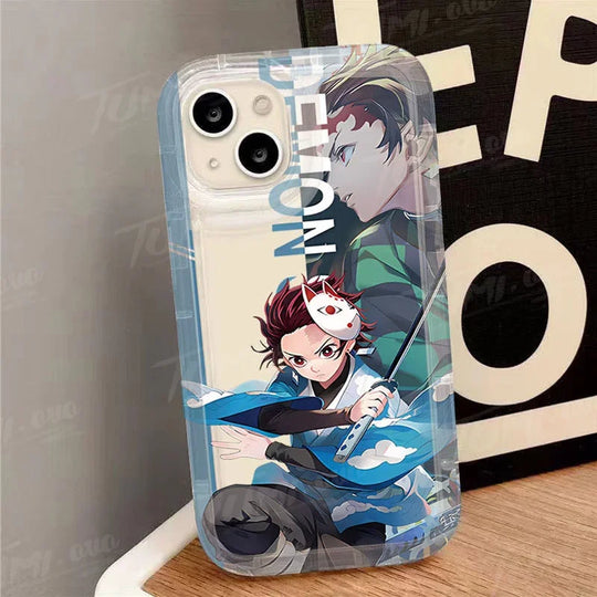 Demon Slayer Phone Case For iPhone - Transparent Silicone Cover