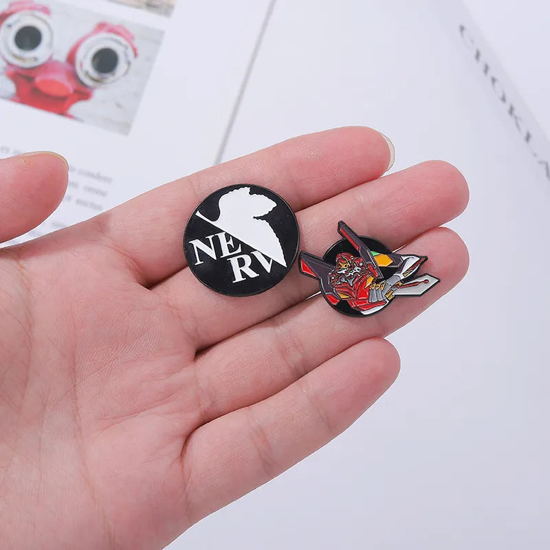 Neon Genesis Evangelion EVA 01 02  Enamel Pins