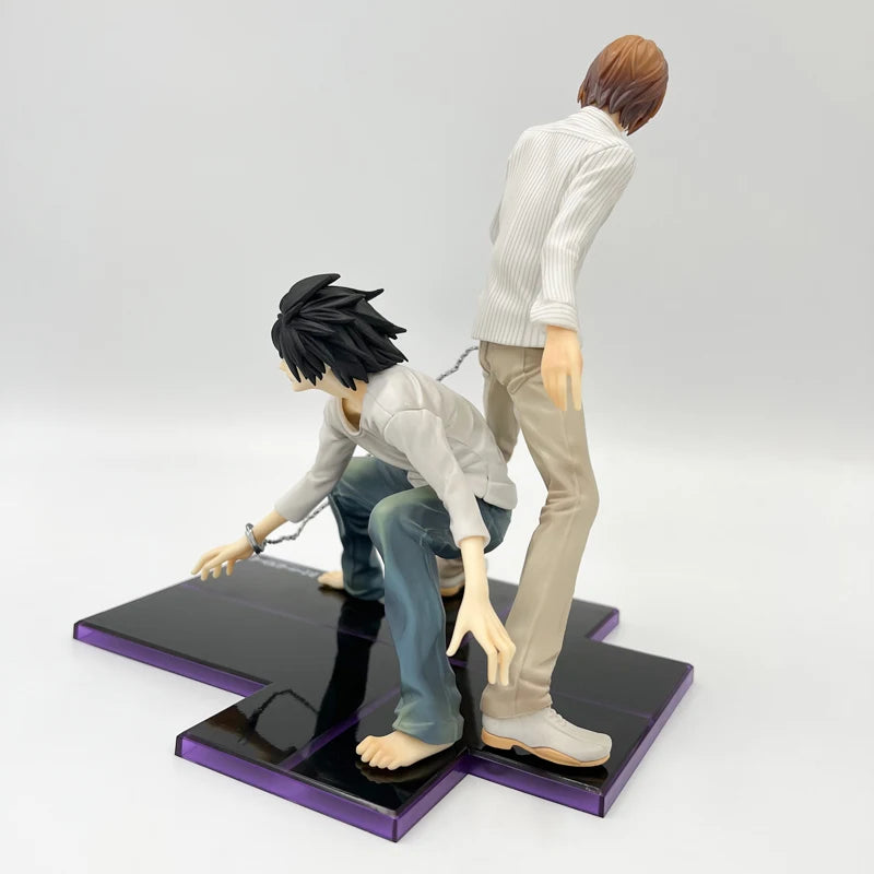 Death Note 8.5" Light Yagami and L handcuffed Anime Figures