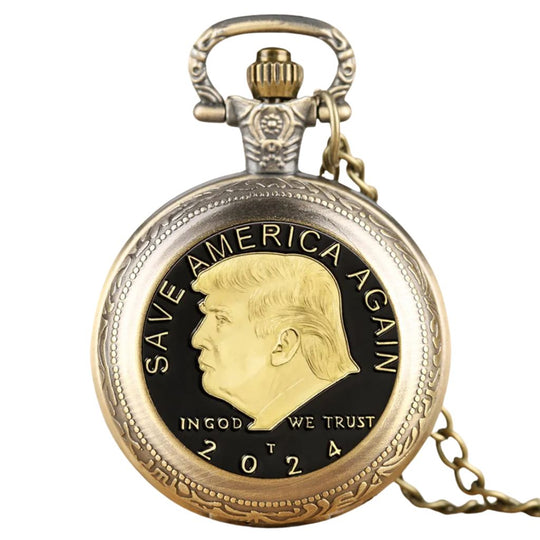 Donald Trump - Vintage-Style Memorial Pocket Watch