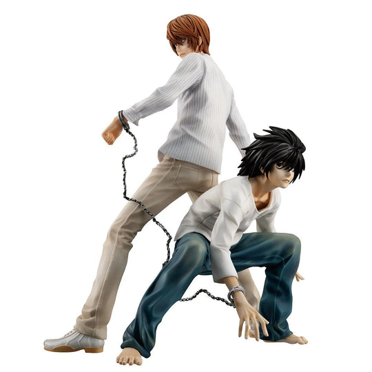 Death Note 8.5" Light Yagami and L handcuffed Anime Figures